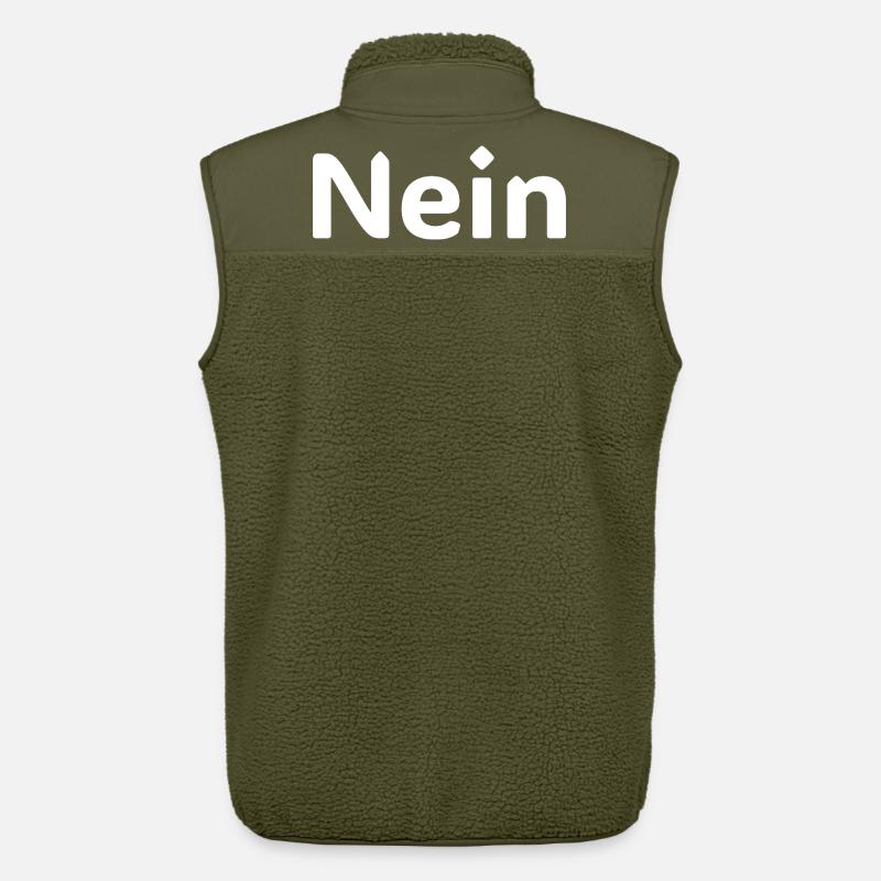 Nein – Lustiger Deutscher Statement Spruch Shirt - Unisex Sherpaweste von Stanley/Stella - Khaki