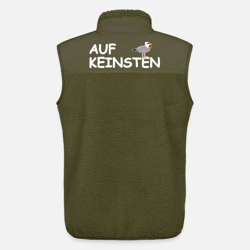Auf Keinsten Möwe - Unisex Sherpaweste von Stanley/Stella - Khaki