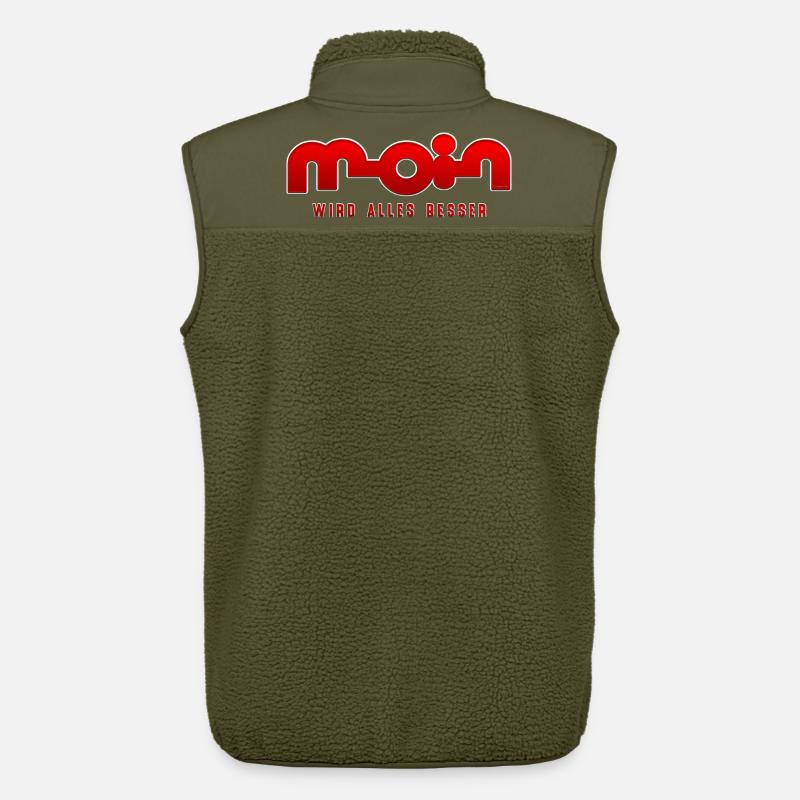 Moin wird alles besser - Unisex Sherpaweste von Stanley/Stella - Khaki