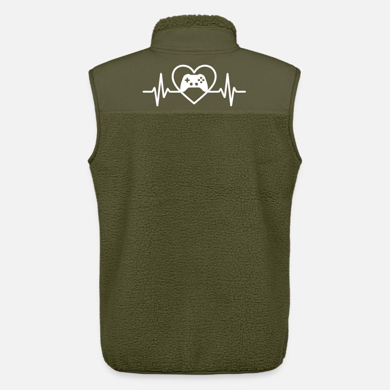 Cœur Gaming – Gamer-Stil-Controller - Unisex Sherpaweste von Stanley/Stella - Khaki