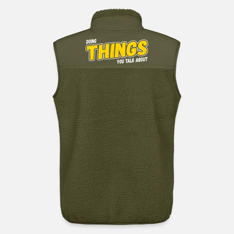 Doing Things You Talk About - Unisex Sherpaweste von Stanley/Stella - Khaki