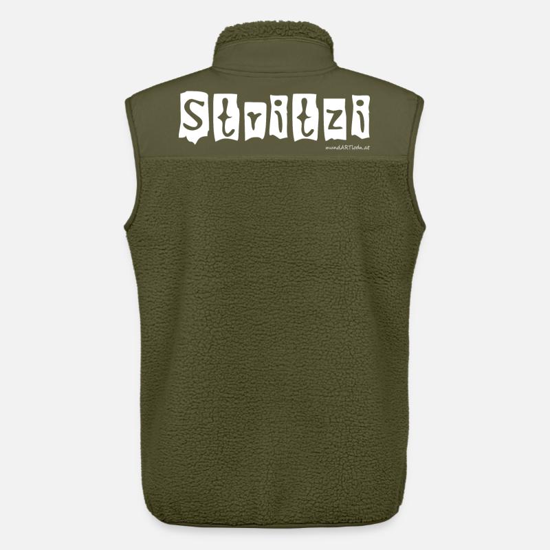 Stritzi - Strolch, cheeky, Austrian dialect - Unisex Sherpa Gilet by Stanley/Stella - khaki