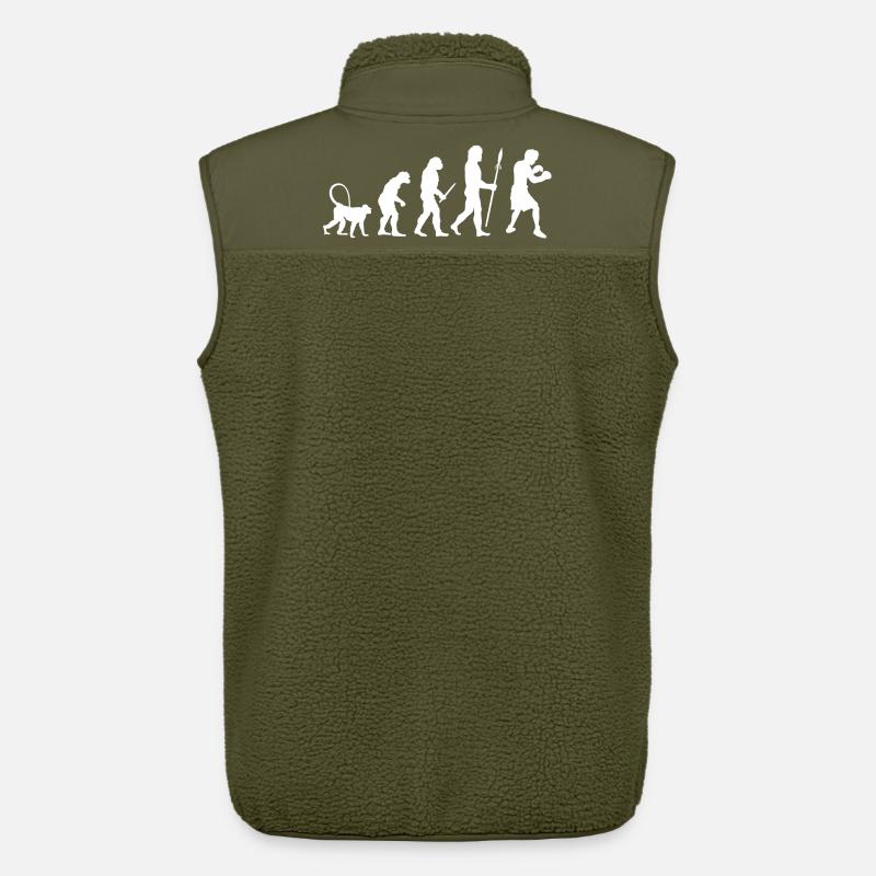 Evolution des Boxens - Unisex Sherpaweste von Stanley/Stella - Khaki