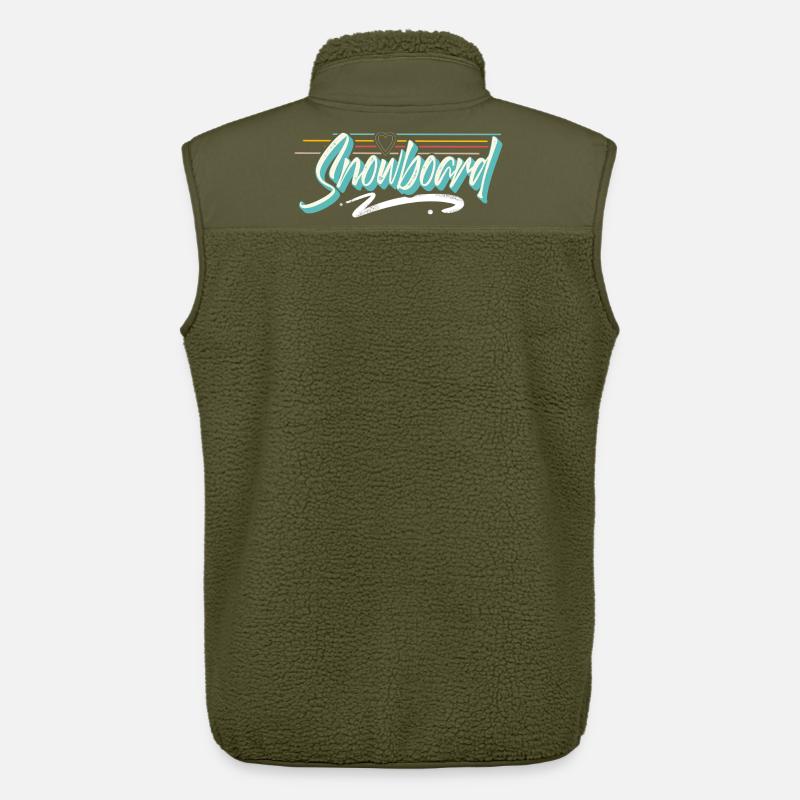 Snowboard - Unisex Sherpaweste von Stanley/Stella - Khaki