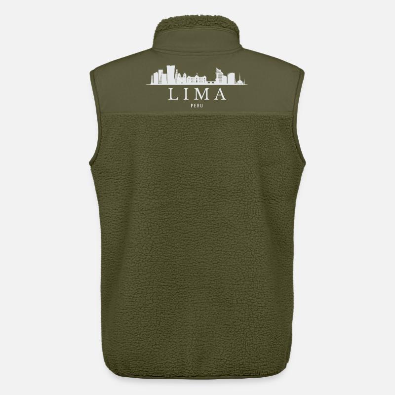 Lima Skyline, Lima Peru - Unisex Sherpaweste von Stanley/Stella - Khaki