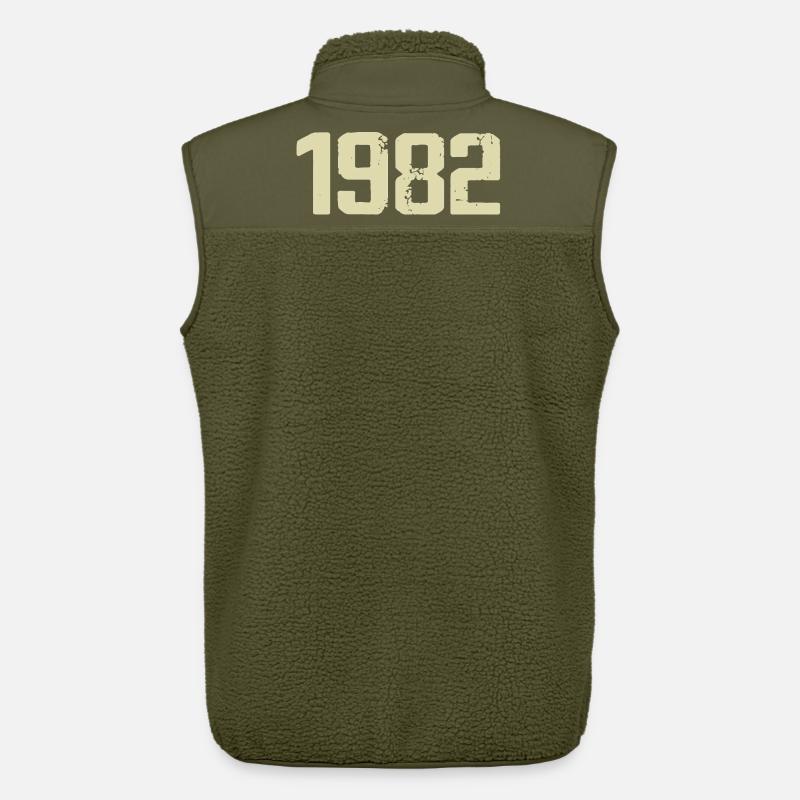 Jubilee 1982 - Unisex Sherpa Gilet by Stanley/Stella - khaki