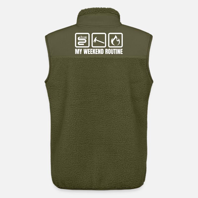 Wochenendroutine Feuerwehr - Unisex Sherpaweste von Stanley/Stella - Khaki