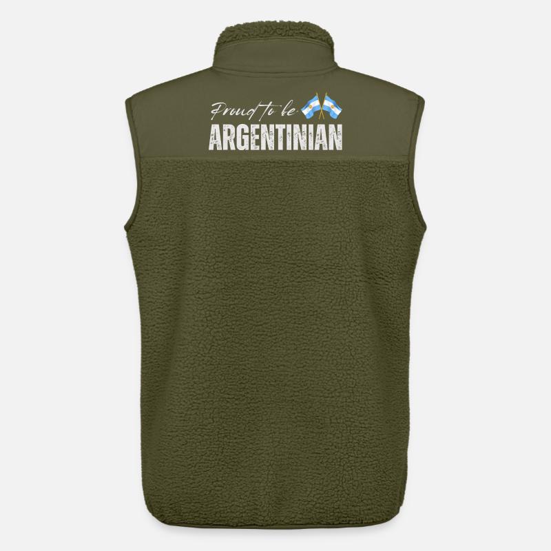 Stolzer Argentinier, ich liebe Argentinien - Unisex Sherpaweste von Stanley/Stella - Khaki