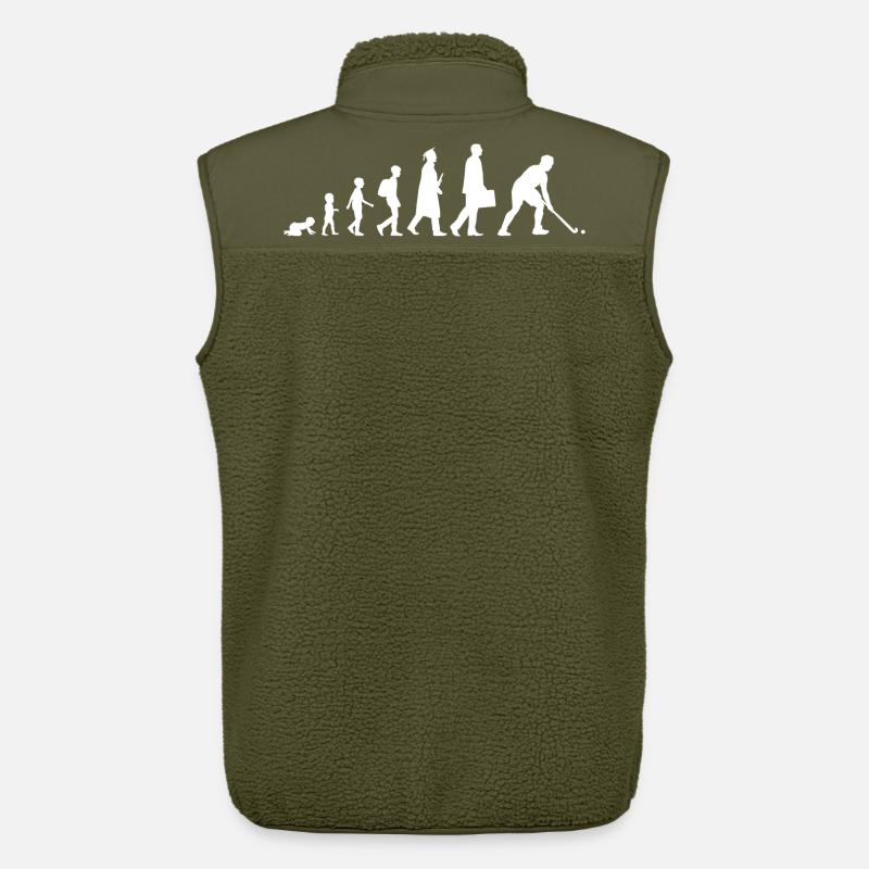 Évolution du hockey sur gazon - Veste sans manches sherpa unisexe Stanley/Stella - kaki