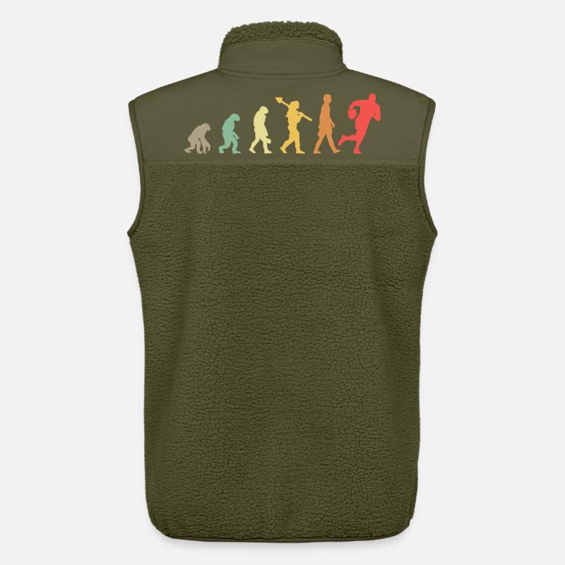 Evolution Rugby Player Rugby Development Retro - Unisex Sherpa Gilet by Stanley/Stella - khaki