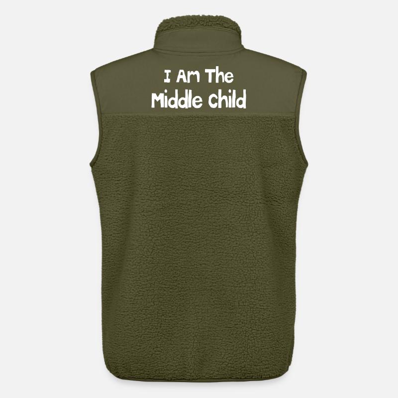 Ich bin das mittlere Kind - Unisex Sherpaweste von Stanley/Stella - Khaki