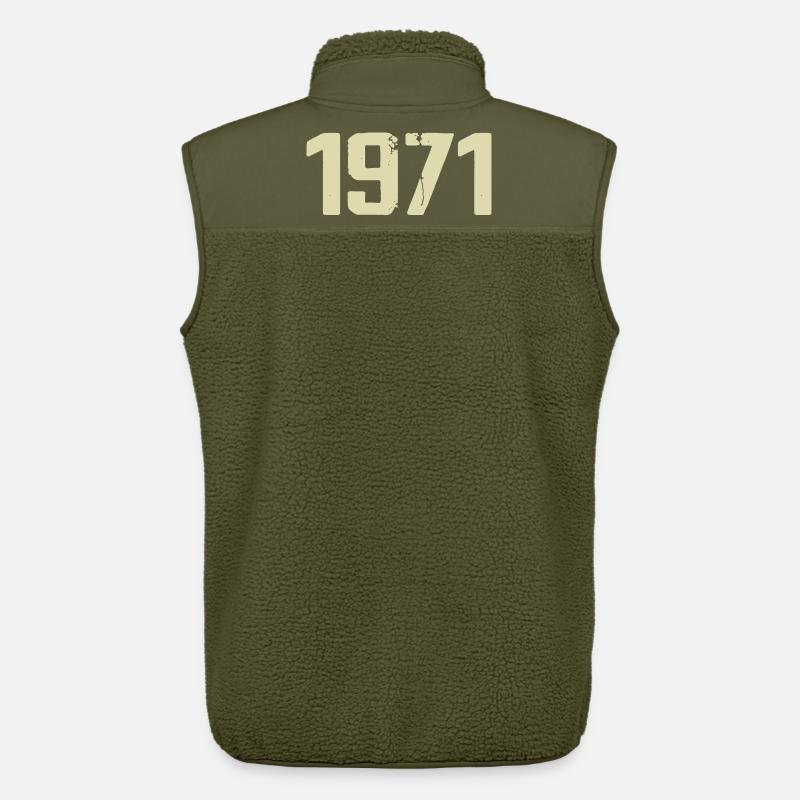 Jubilee 1971 - Unisex Sherpa Gilet by Stanley/Stella - khaki
