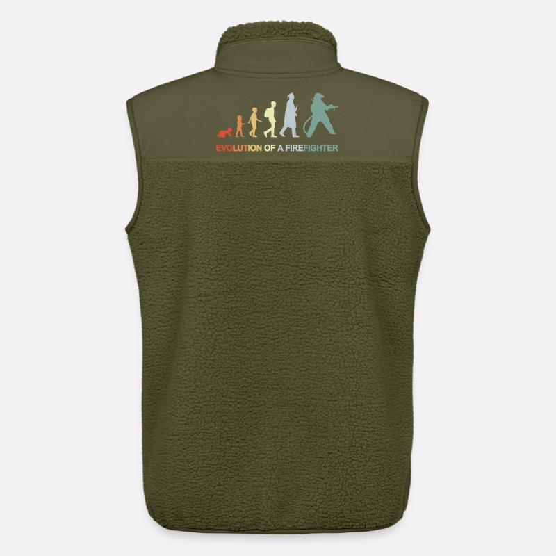 Feuerwehrmann Evolution - Unisex Sherpaweste von Stanley/Stella - Khaki