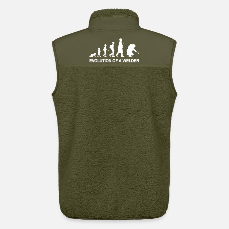 Évolution d’un soudeur - Veste sans manches sherpa unisexe Stanley/Stella - kaki