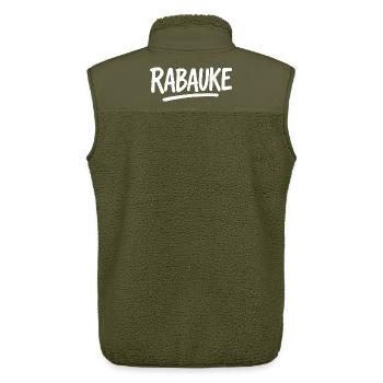 Rabauke - Unisex Sherpaweste von Stanley/Stella - Khaki - Hinten - AI Model Male 178 light (178cm)
