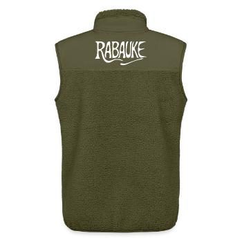 Rabauke - Unisex Sherpaweste von Stanley/Stella - Khaki - Hinten - AI Model Male 178 light (178cm)