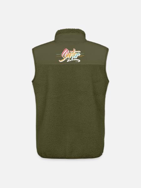 Skater - Unisex Sherpa Gilet by Stanley/Stella - khaki