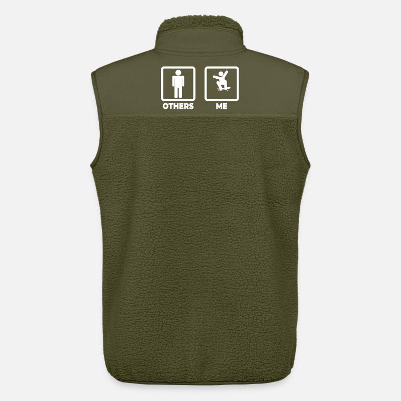 Skateboarding Strichmännchen - Unisex Sherpaweste von Stanley/Stella - Khaki