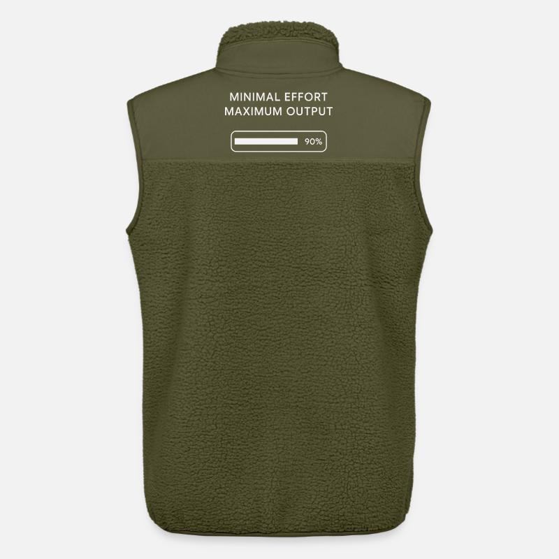 Effort minimum Rendement maximal - Veste sans manches sherpa unisexe Stanley/Stella - kaki