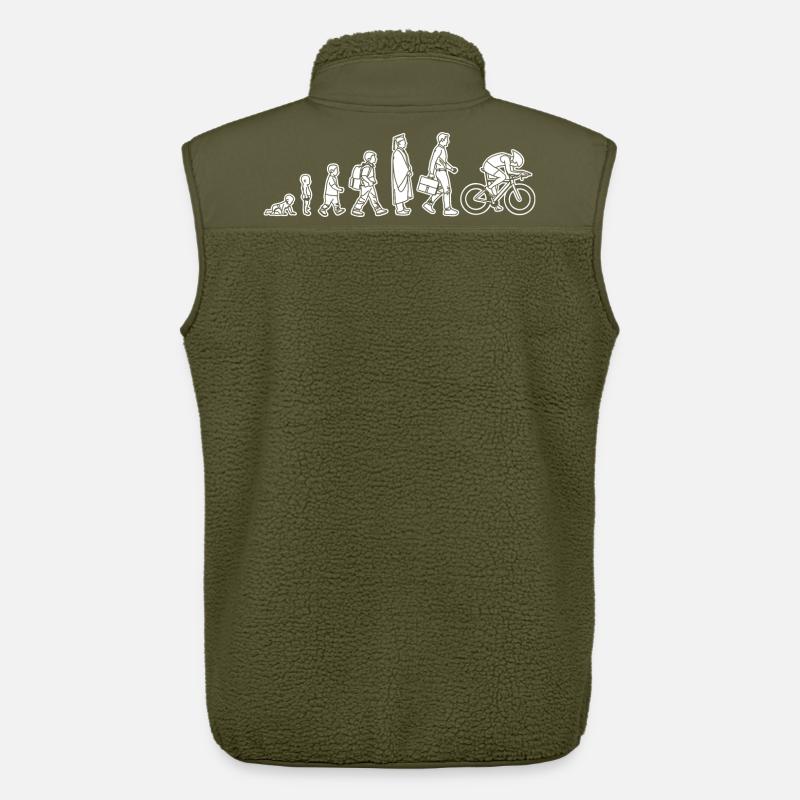 Evolution eines Radfahrers - Unisex Sherpaweste von Stanley/Stella - Khaki