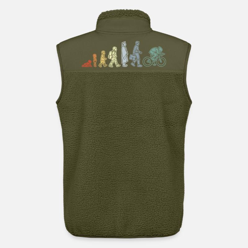 Radfahrer Evolution - Unisex Sherpaweste von Stanley/Stella - Khaki