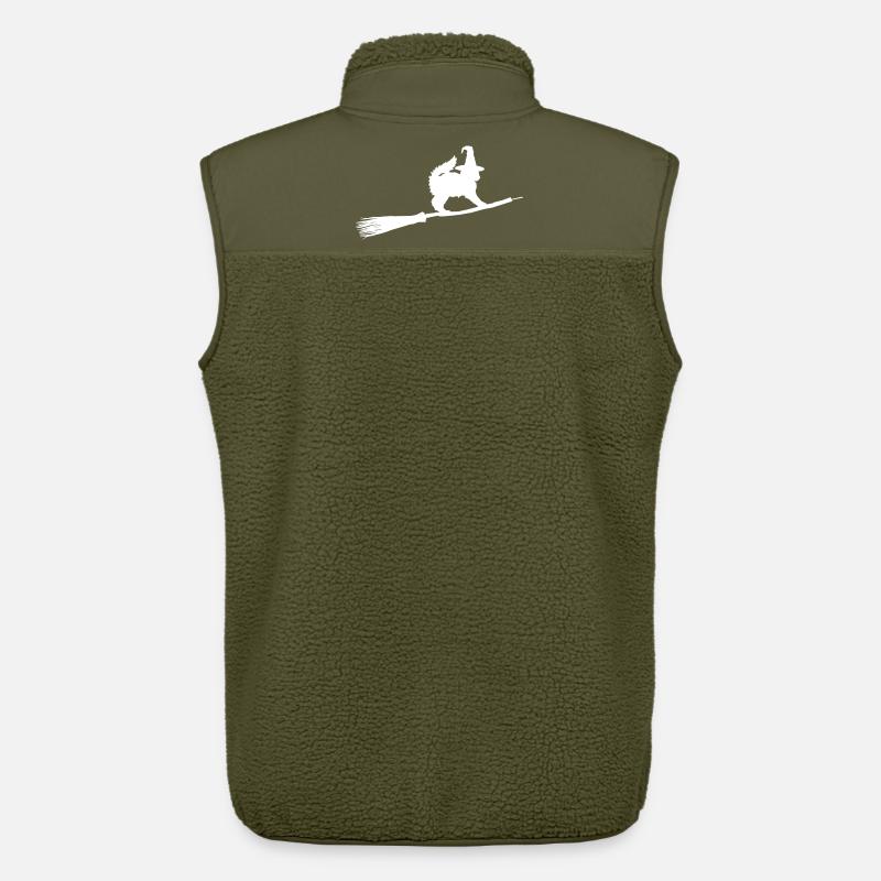 Katzen Hexe - Unisex Sherpaweste von Stanley/Stella - Khaki