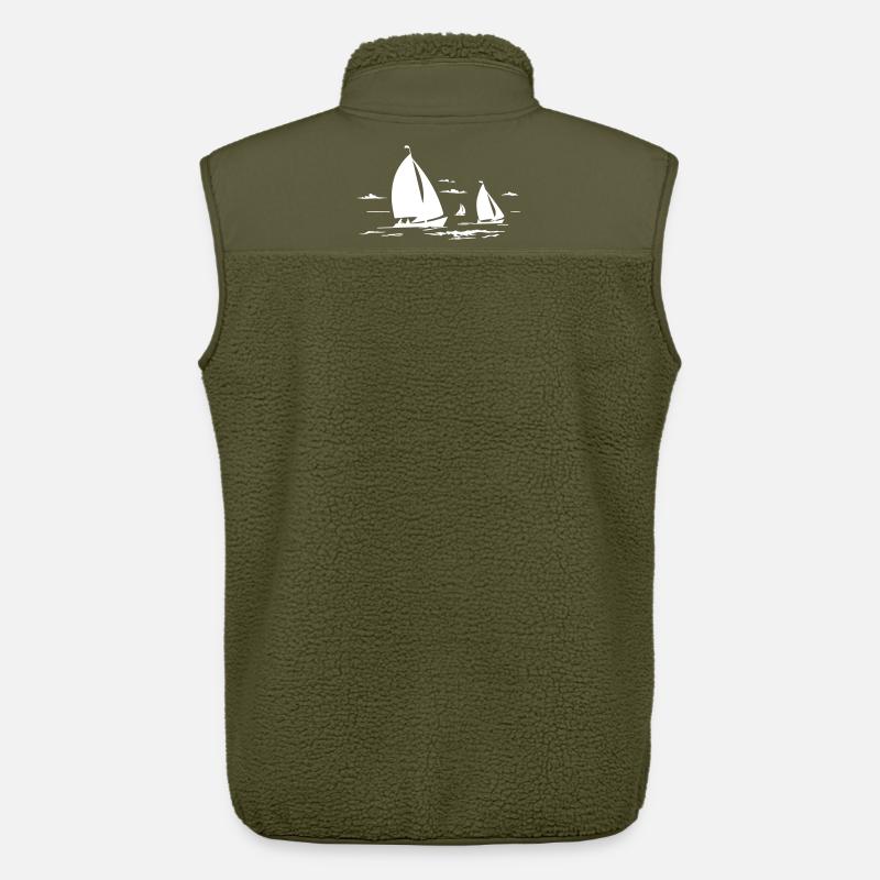 Segelboote - Unisex Sherpaweste von Stanley/Stella - Khaki