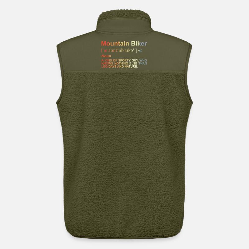 Mountainbiker Definition - Unisex Sherpaweste von Stanley/Stella - Khaki