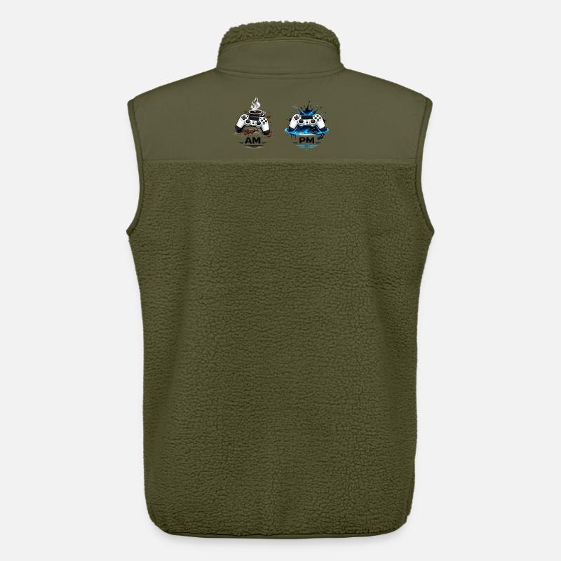 AM Kaffee PM Gaming - Unisex Sherpaweste von Stanley/Stella - Khaki