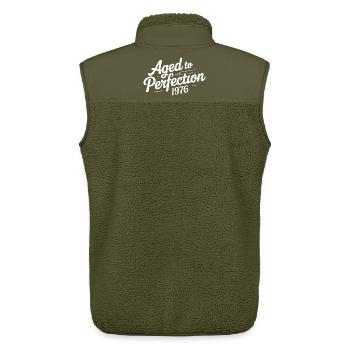 1976 Design for the 50 – For 50 Years - Unisex Sherpa Gilet by Stanley/Stella - khaki - Back - AI Model Male 178 light (178cm)