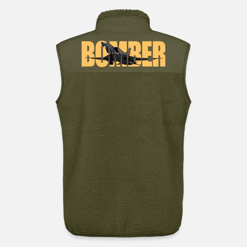 Bomber Tu-22 M3 - Unisex Sherpa Gilet by Stanley/Stella - khaki