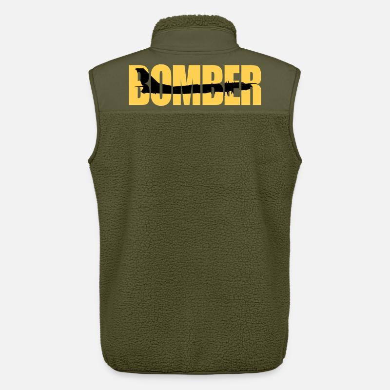 Bomber Tu-95 - Unisex Sherpaweste von Stanley/Stella - Khaki