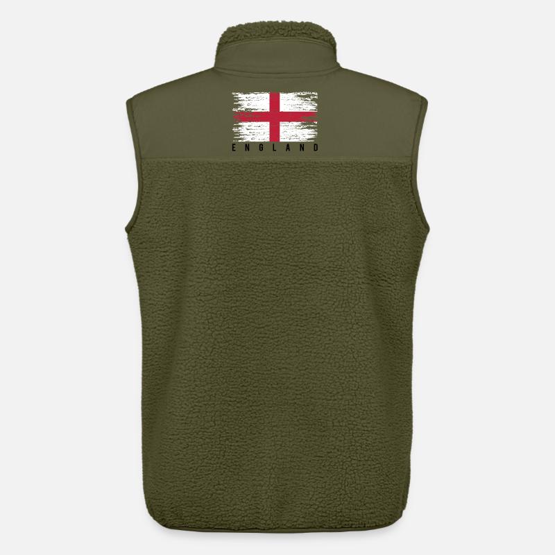 Englisches Kreuz mit Strähnen - Unisex Sherpaweste von Stanley/Stella - Khaki