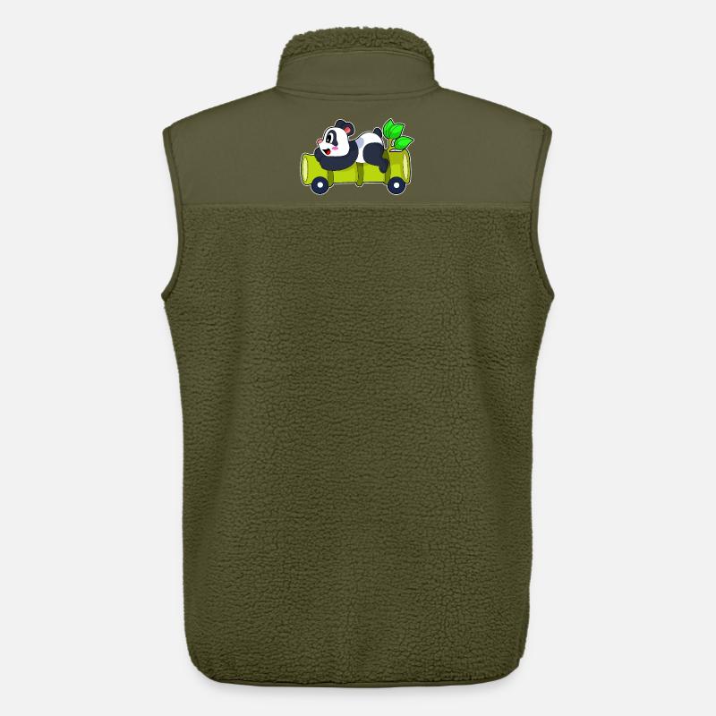Panda Bambus Auto - Unisex Sherpaweste von Stanley/Stella - Khaki