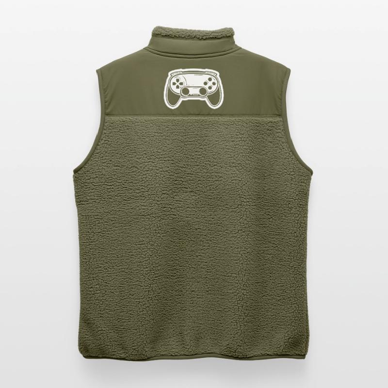 Video Game Controller Drawing Unisex Sherpa Gilet by Stanley/Stella
