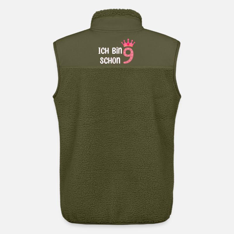 Ich bin schon 9 - Unisex Sherpaweste von Stanley/Stella - Khaki