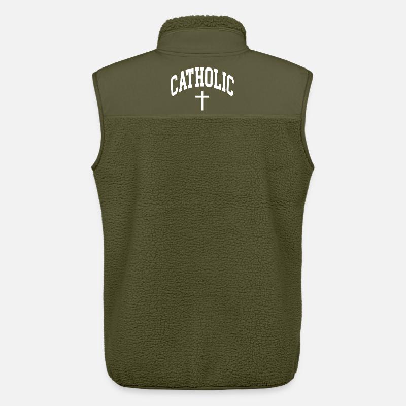 Katholisch Katholik Catholic - Unisex Sherpaweste von Stanley/Stella - Khaki