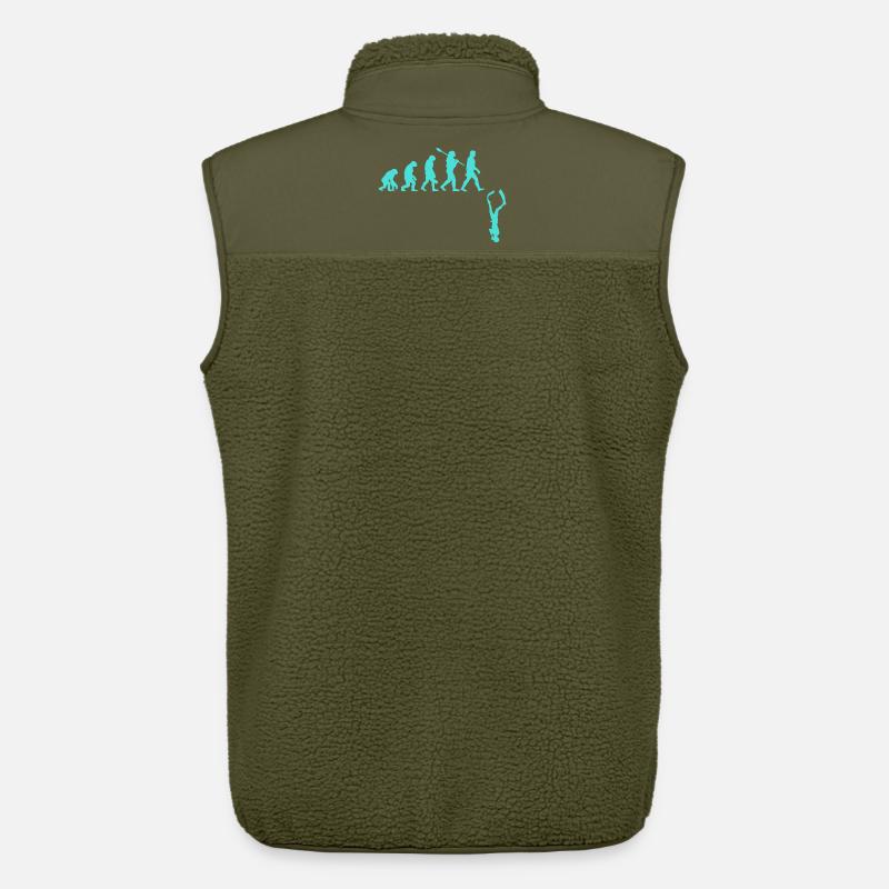 Évolution de l’apnée - Veste sans manches sherpa unisexe Stanley/Stella - kaki