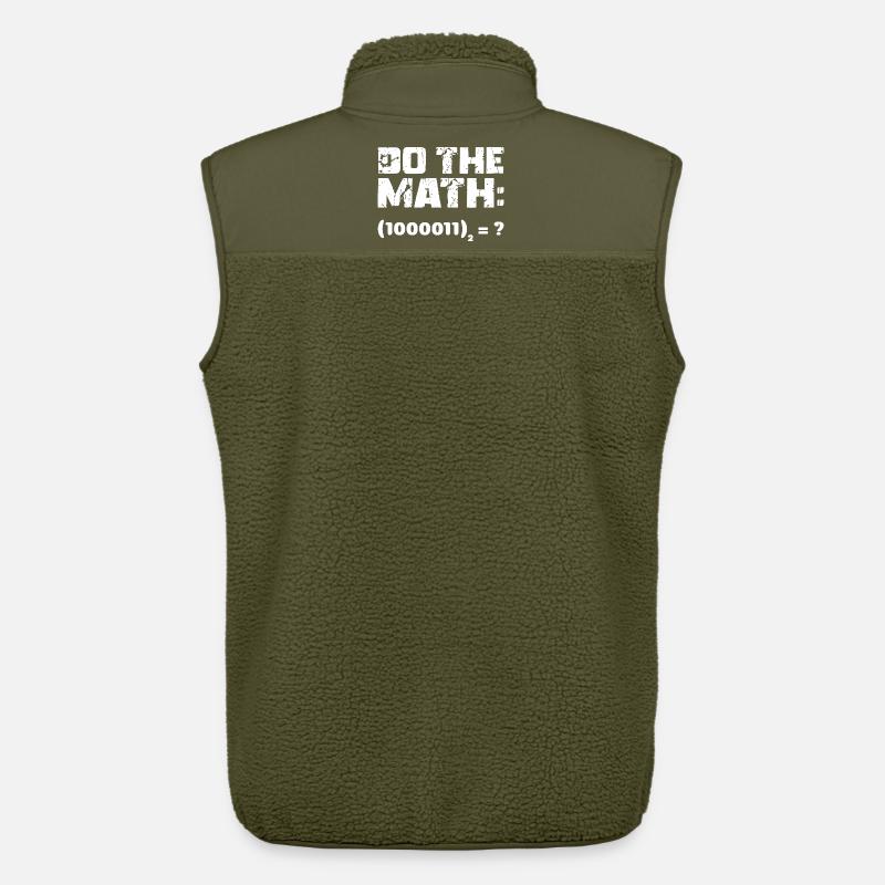 Do The Math Binary System - Unisex Sherpa Gilet by Stanley/Stella - khaki