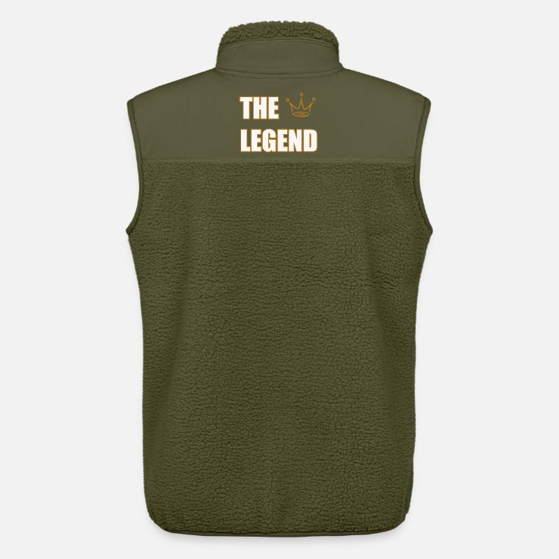 THE LEGEND – Bold Iconic Statement Design - Unisex Sherpaweste von Stanley/Stella - Khaki