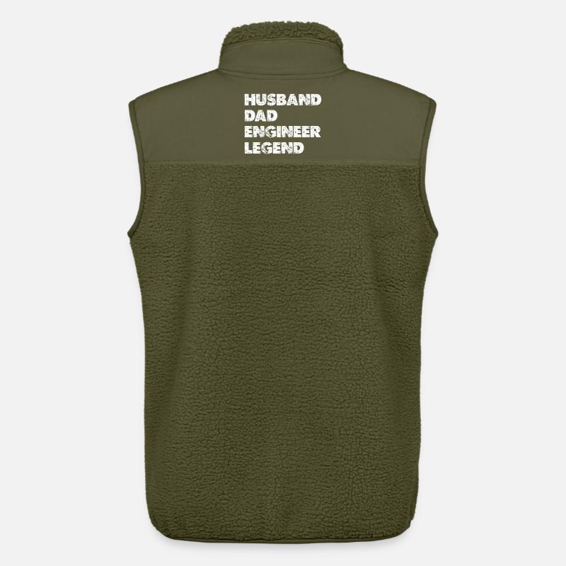 Husband Dad Engineer Legend - Unisex Sherpaweste von Stanley/Stella - Khaki