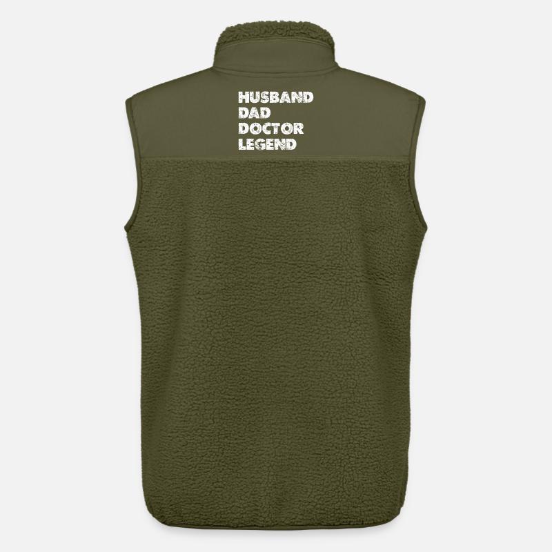 Heldenkombi Ehemann Vater Doktor - Unisex Sherpaweste von Stanley/Stella - Khaki