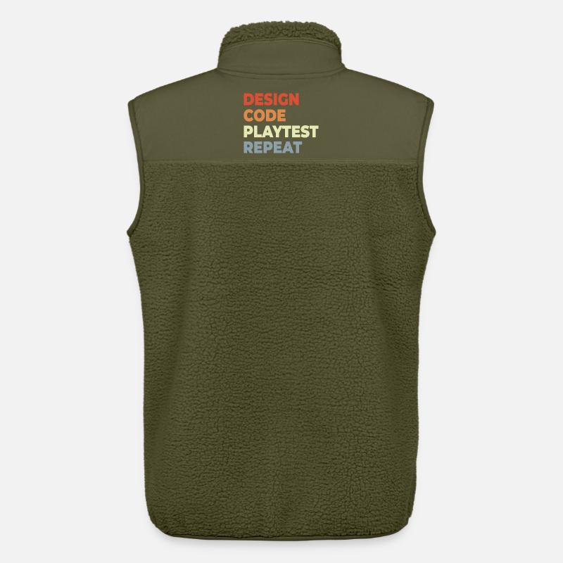 Game Development Workflow - Unisex Sherpa Gilet by Stanley/Stella - khaki
