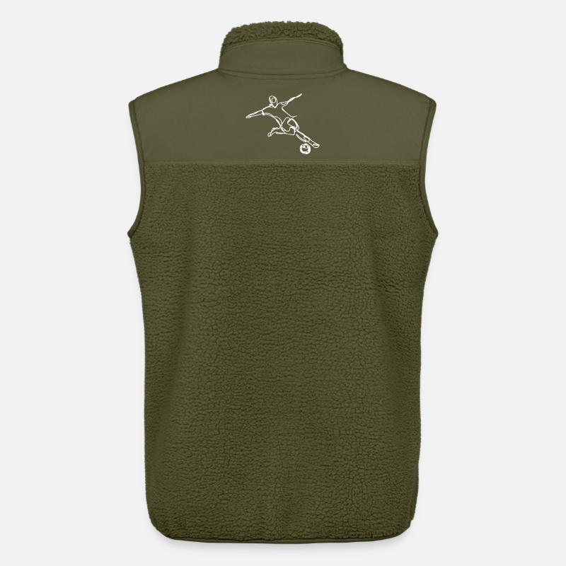 Fußballspieler - Unisex Sherpaweste von Stanley/Stella - Khaki