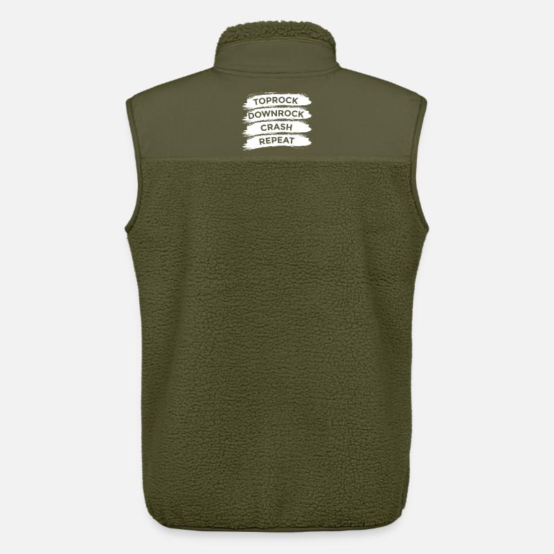 Breakdance Techniques - Veste sans manches sherpa unisexe Stanley/Stella - kaki