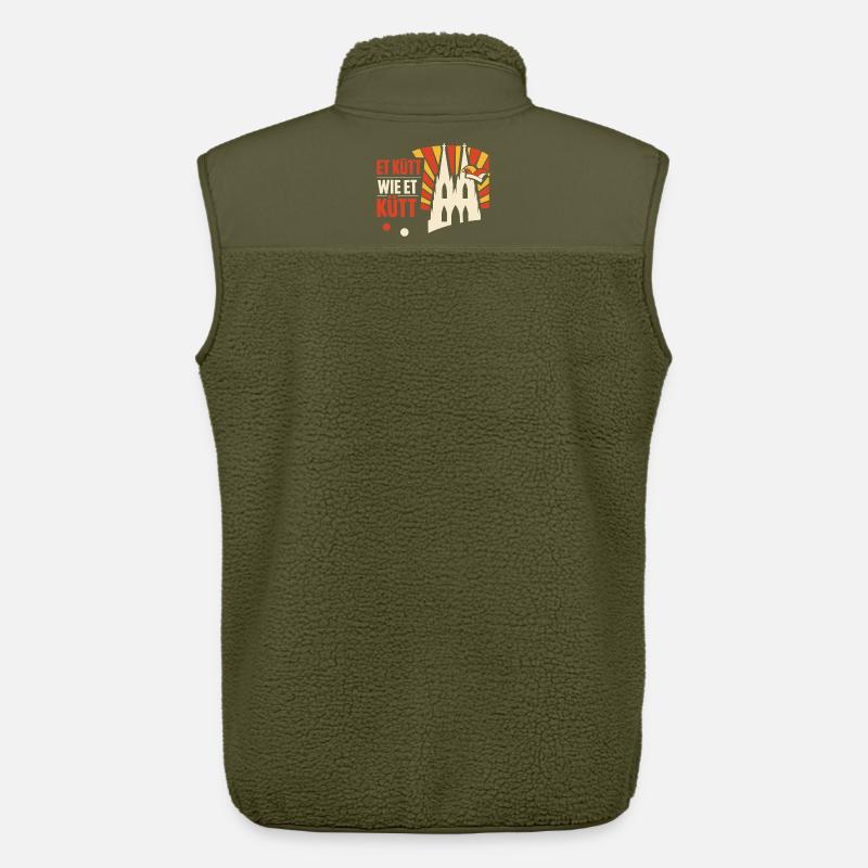 Karneval Köln Alaaf Geschenk Lustig - Unisex Sherpaweste von Stanley/Stella - Khaki