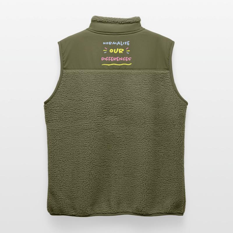 Normalize our Differences - Inclusion ASD ADHD Unisex Sherpa Gilet by Stanley/Stella