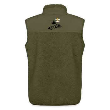 Hubschrauber - Unisex Sherpaweste von Stanley/Stella - Khaki - Hinten - AI Model Male 178 light (178cm)