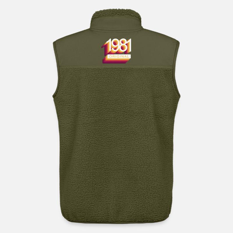 Geboren 1981 - Unisex Sherpaweste von Stanley/Stella - Khaki