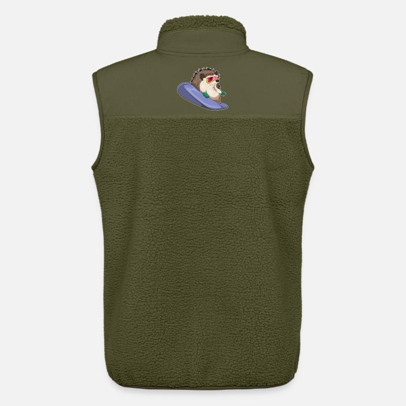 Igel Snowboard Wintersport - Unisex Sherpaweste von Stanley/Stella - Khaki